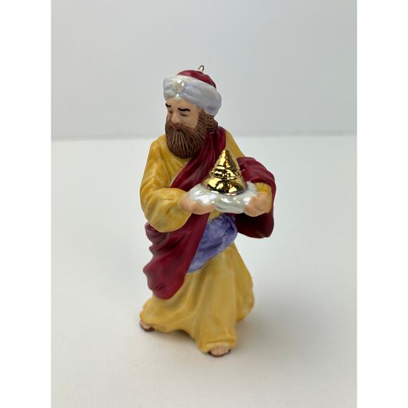 Hallmark Keepsake Caspar The Magi 1999 Blessed Nativity Porcelain Ornament w Box - Picture 2 of 8